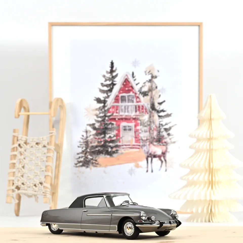 norev-citro-n-ds-19-le-dandy-1964-modellino-auto-1-18-grigio-antracite-tetto-ner image 1