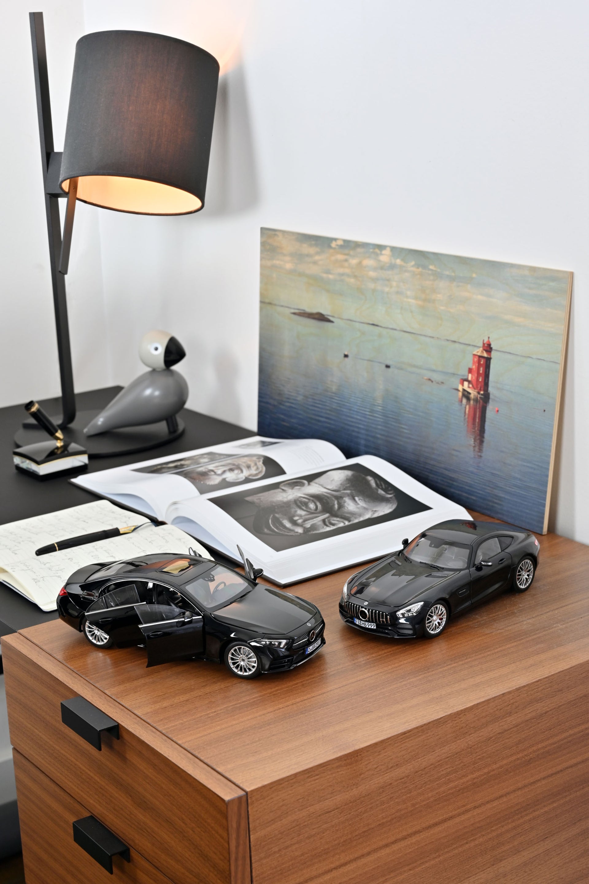 norev-mercedes-amg-gt-s-2018-nero-metallizzato-modellino-1-18 image 1