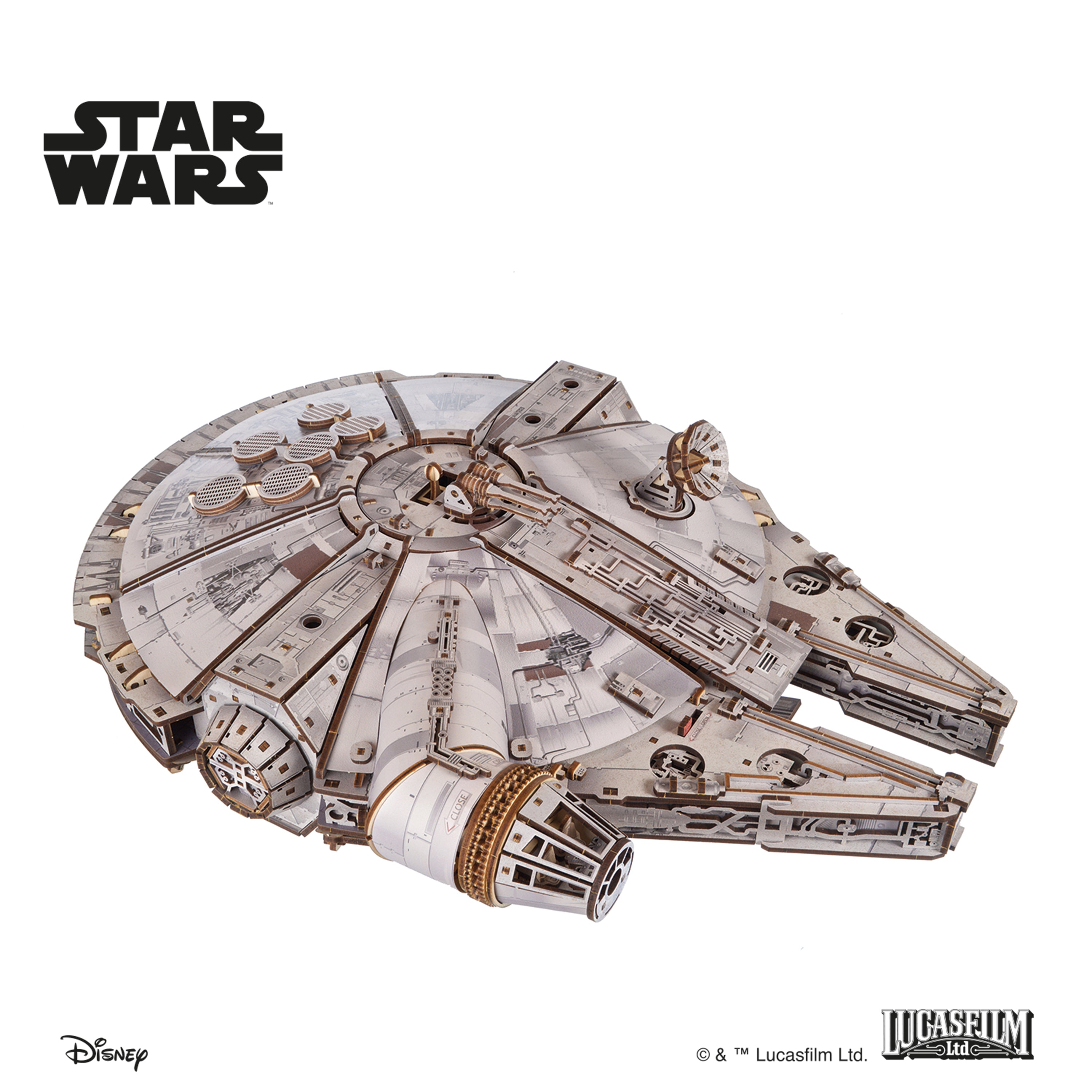 ugears-millennium-falcon-astronave-star-wars-1-75-in-legno-da-costruire image 7