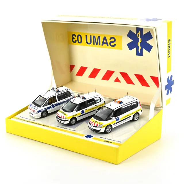 norev-cofanetto-gift-box-samu-renault-espace-1988-1996-2002-1-43 image 1