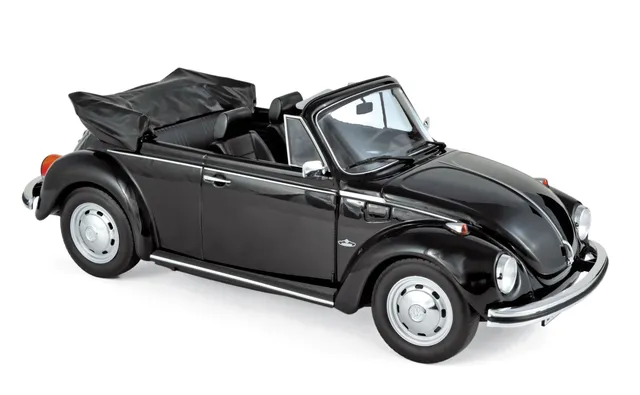 norev-vw-1303-cabriolet-1972-modellino-auto-1-18-nero-200pcs image 1