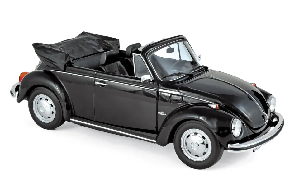 norev-vw-1303-cabriolet-1972-modellino-auto-1-18-nero-200pcs image 1