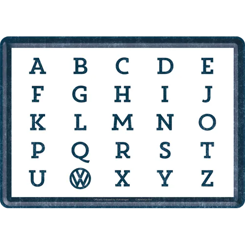 nostalgic-art-volkswagen-vw-abc-biglietto-metallo-10x14-cm image 1