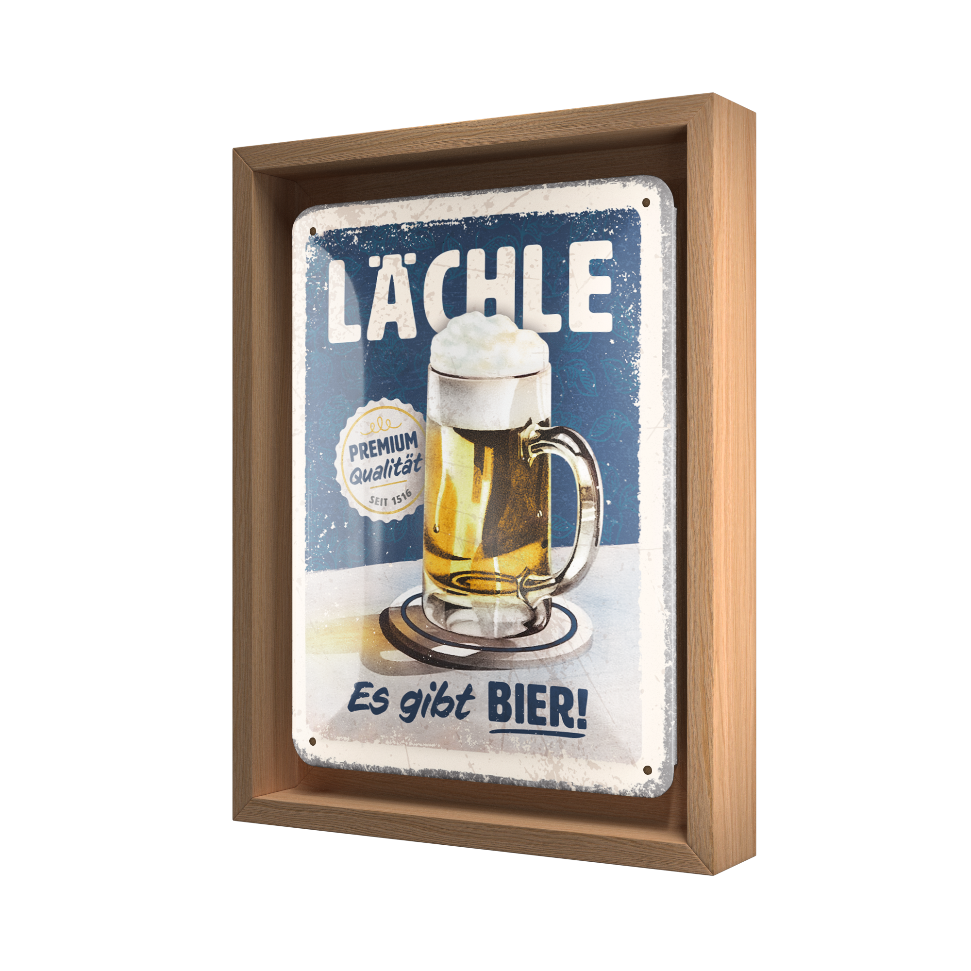 nostalgic-art-n-frame-s-edition-l-chle-es-gibt-bier-cornice-legno-18-5x24-cm image 1