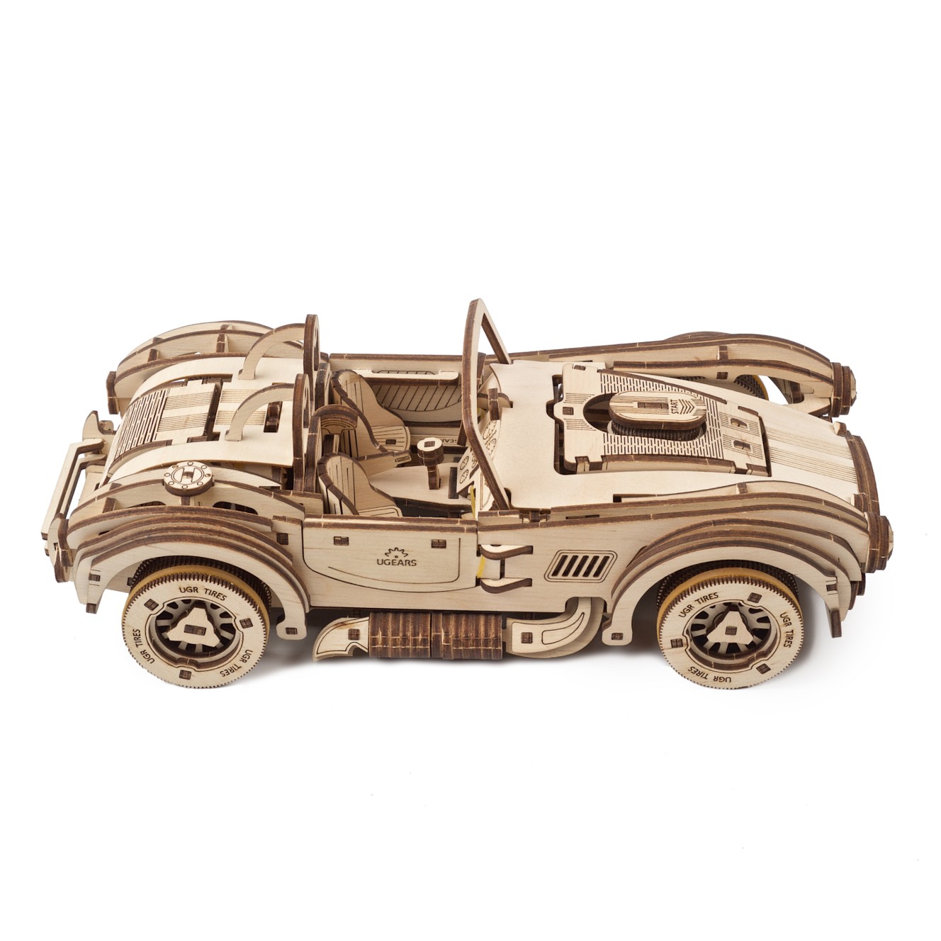 ugears-drift-cobra-racing-car-auto-da-corsa-retr-in-legno-da-costruire image 3
