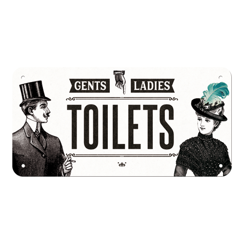 nostalgic-art-ladies-gentlemen-toilets-targa-da-appendere-in-metallo-10x20-cm image 3