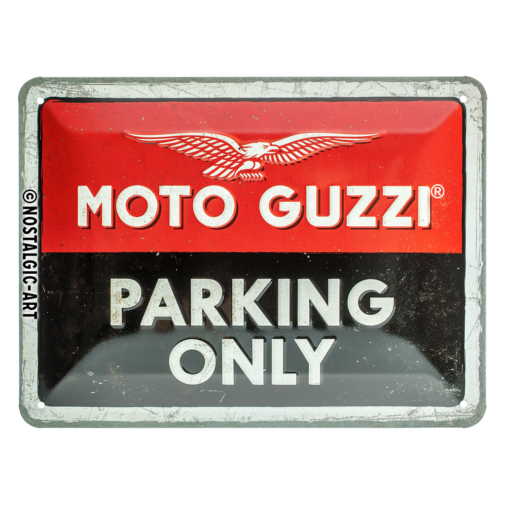 nostalgic-art-moto-guzzi-parking-only-targa-in-metallo-15x20-cm-2 image 1