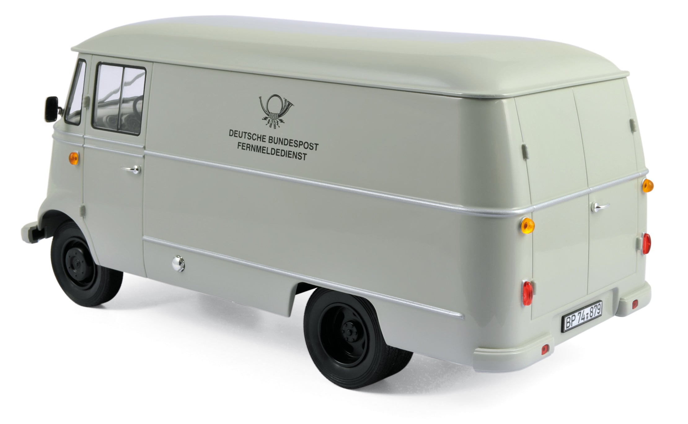 norev-mercedes-benz-l319-van-deutsche-post-grigio-1-18 image 2