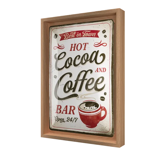 nostalgic-art-hot-cocoa-coffee-n-frame-m-edition-cornice-legno-24x33-5-cm image 1