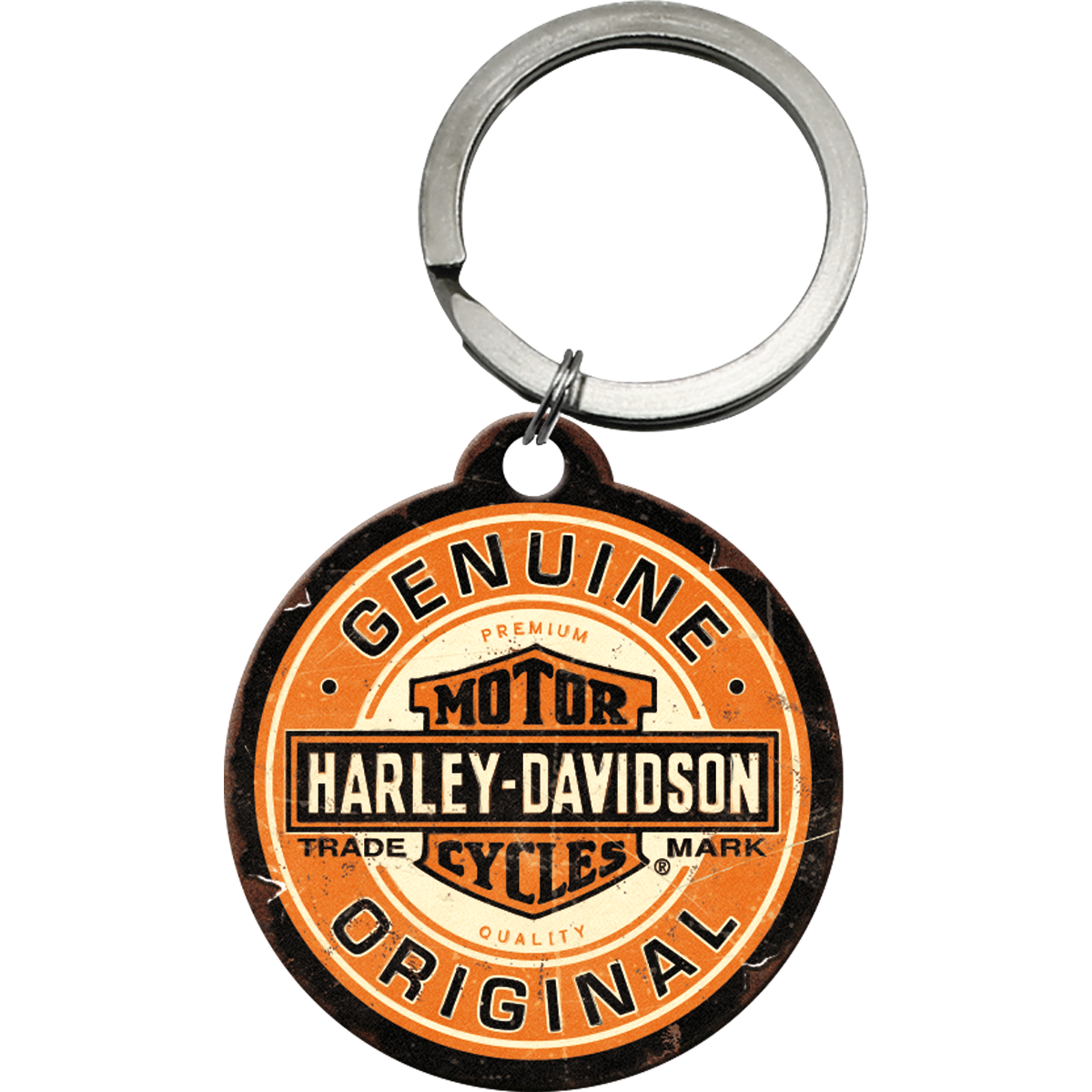 nostalgic-art-harley-davidson-genuine-original-portachiavi-rotondo-4-cm image 1