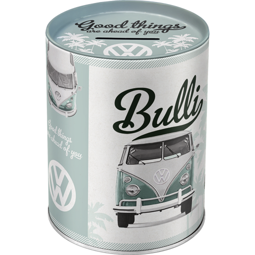 nostalgic-art-volkswagen-good-things-salvadanaio-in-metallo-10x13-cm-1-litro image 1