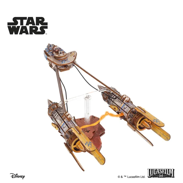 ugears-anakin-skywalker-s-podracer-star-wars-modello-3d-in-legno-meccanico-da-co image 1