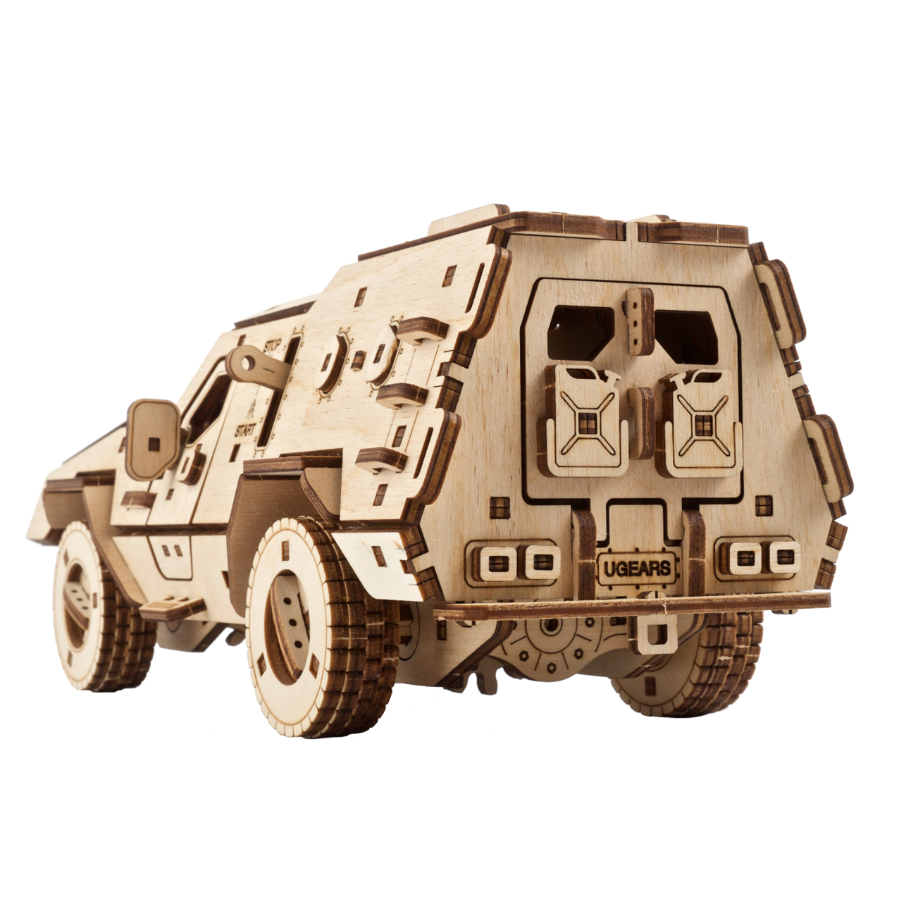 ugears-dozor-b-combat-vehicle-kit-meccanico-in-legno-assemblabile-veicolo-corazz image 4
