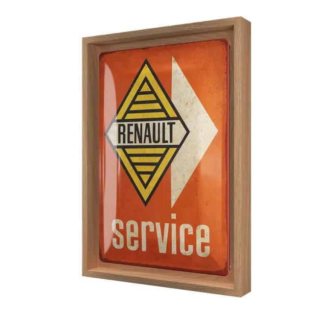 nostalgic-art-renault-service-n-frame-m-edition-targa-con-cornice-legno-24x33-5- image 1