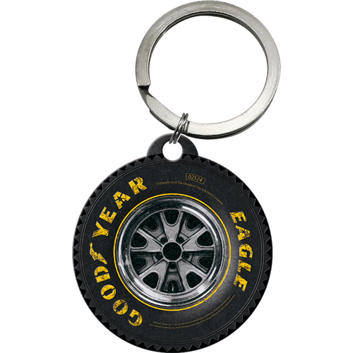nostalgic-art-goodyear-wheel-portachiavi-rotondo-4-cm image 1