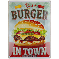 nostalgic-art-best-burger-in-town-targa-in-metallo-30x40-cm-2 image 2
