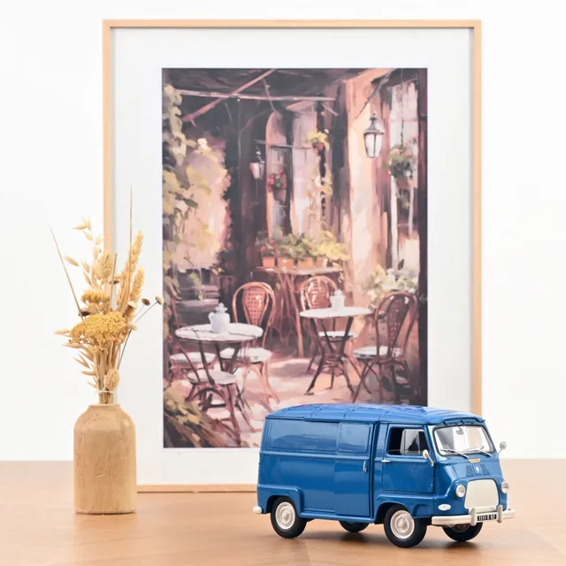 norev-renault-estafette-1967-bleu-saviem-modellino-1-18 image 1