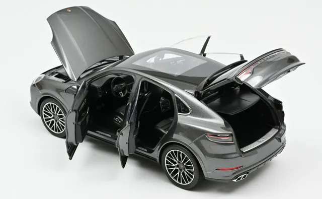 norev-porsche-cayenne-coup-turbo-2019-grigio-scuro-metallizzato-modellino-1-18 image 1