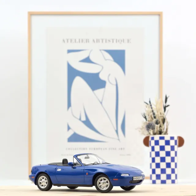 norev-mazda-mx-5-1989-modellino-auto-1-18-blu-navale-edizione-100pcs image 1