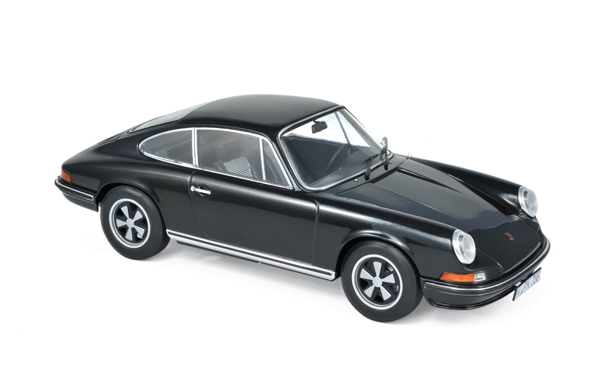 norev-porsche-911-s-1973-modellino-auto-1-18-nero image 1