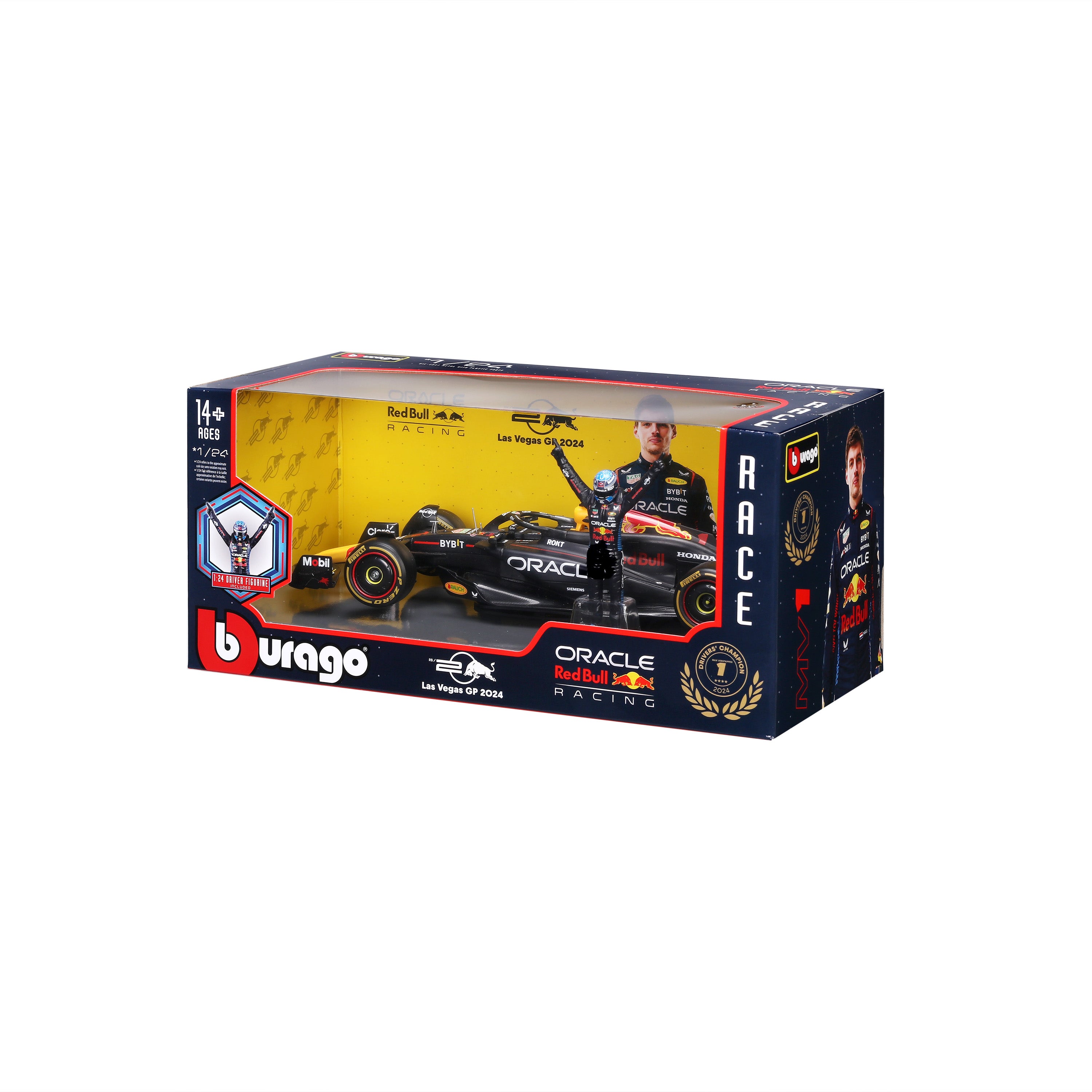 bburago-f1-red-bull-racing-rb20-2024-1-verstappen-1-24-con-pilota-die-cast image 8