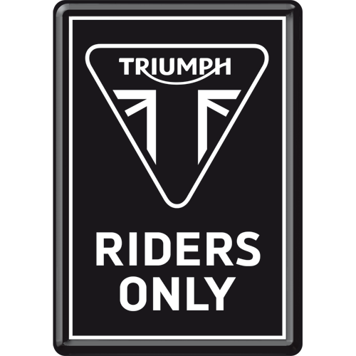 nostalgic-art-triumph-riders-only-card-metallica-10x14-cm image 1