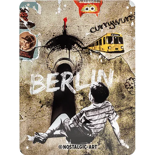 nostalgic-art-berlin-street-art-targa-in-metallo-15x20-cm-2 image 1