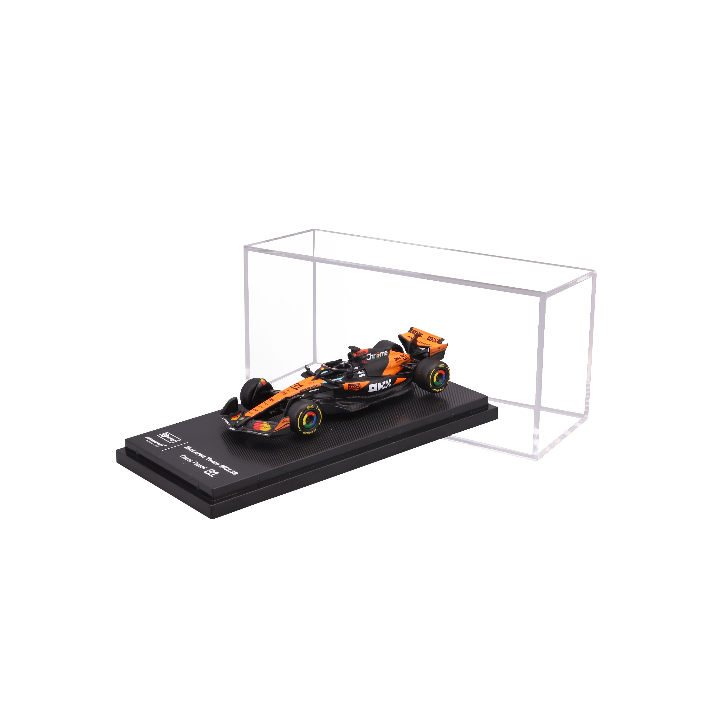 bburago-mclaren-f1-mcl39-2025-81-piastri-scala-1-64-con-teca image 1