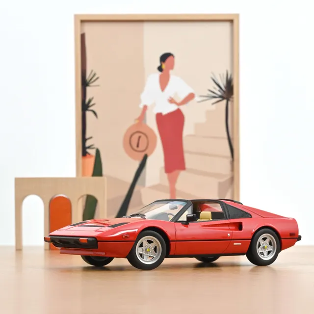 norev-ferrari-308-gts-1982-rouge-rossa-1-18-youngtimer-da-collezione image 1