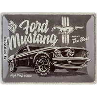 nostalgic-art-ford-mustang-the-boss-targa-in-metallo-30x40-cm image 2