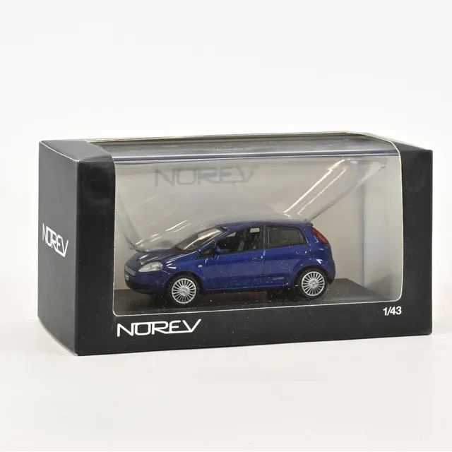 norev-fiat-grande-punto-2005-modellino-auto-1-43-blu-blue image 1