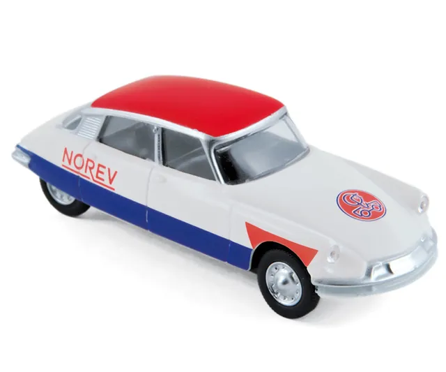 norev-citro-n-ds-19-1958-cycliste-blue-white-red-1-58-modellino-auto-minijet image 1