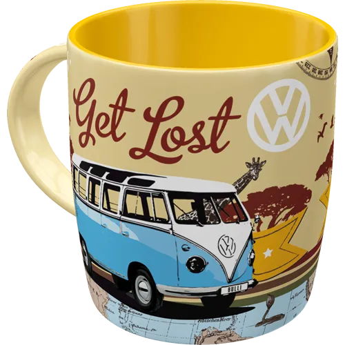 nostalgic-art-vw-bulli-let-s-get-lost-tazza-in-ceramica-330-ml image 1
