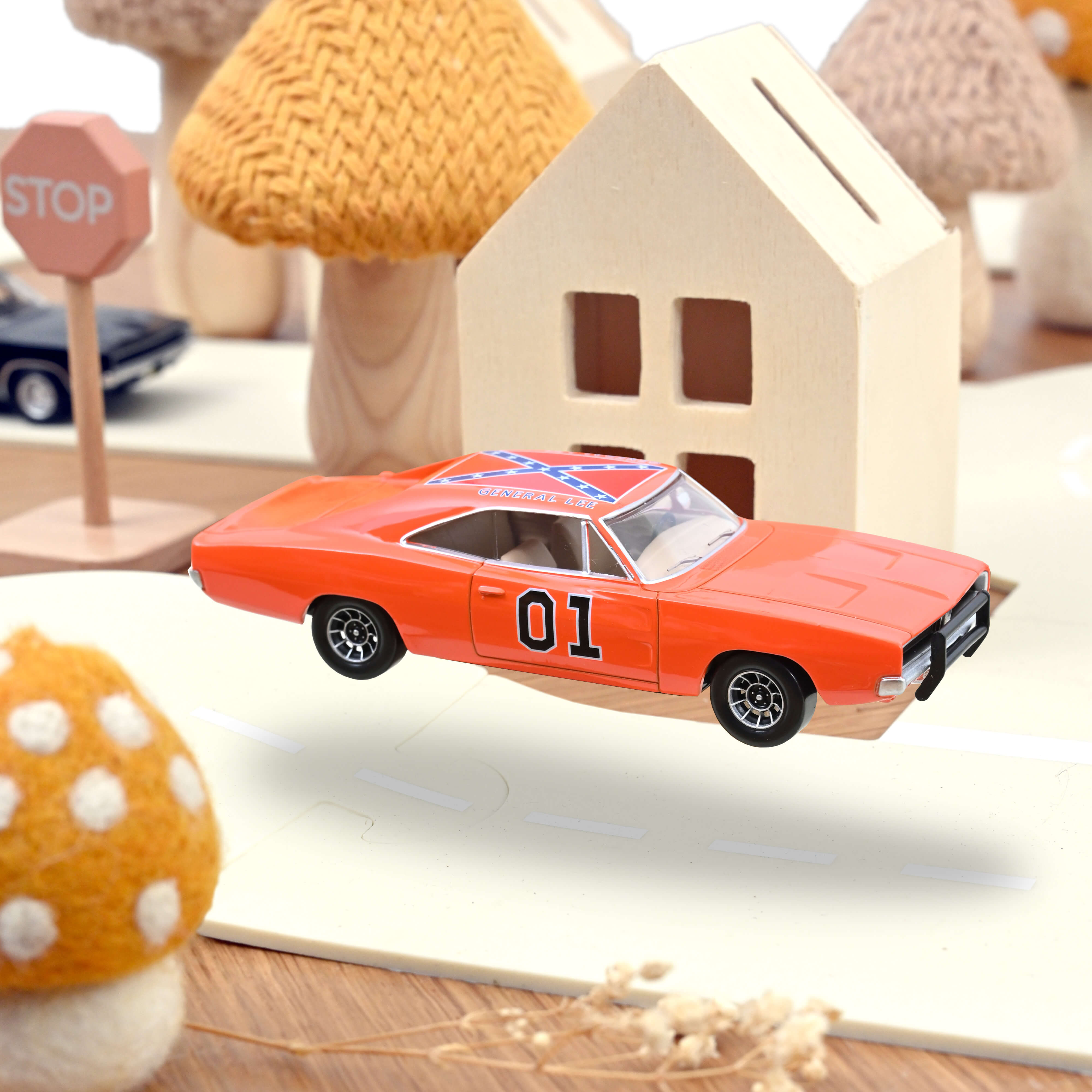 norev-dodge-charger-1969-general-lee-jet-car-1-43-modellino-muscle-car image 4