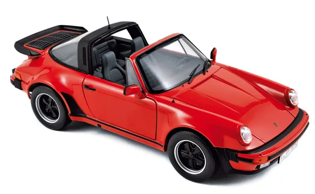 norev-porsche-911-turbo-3-3-targa-1987-modellino-auto-1-18-rosso image 1