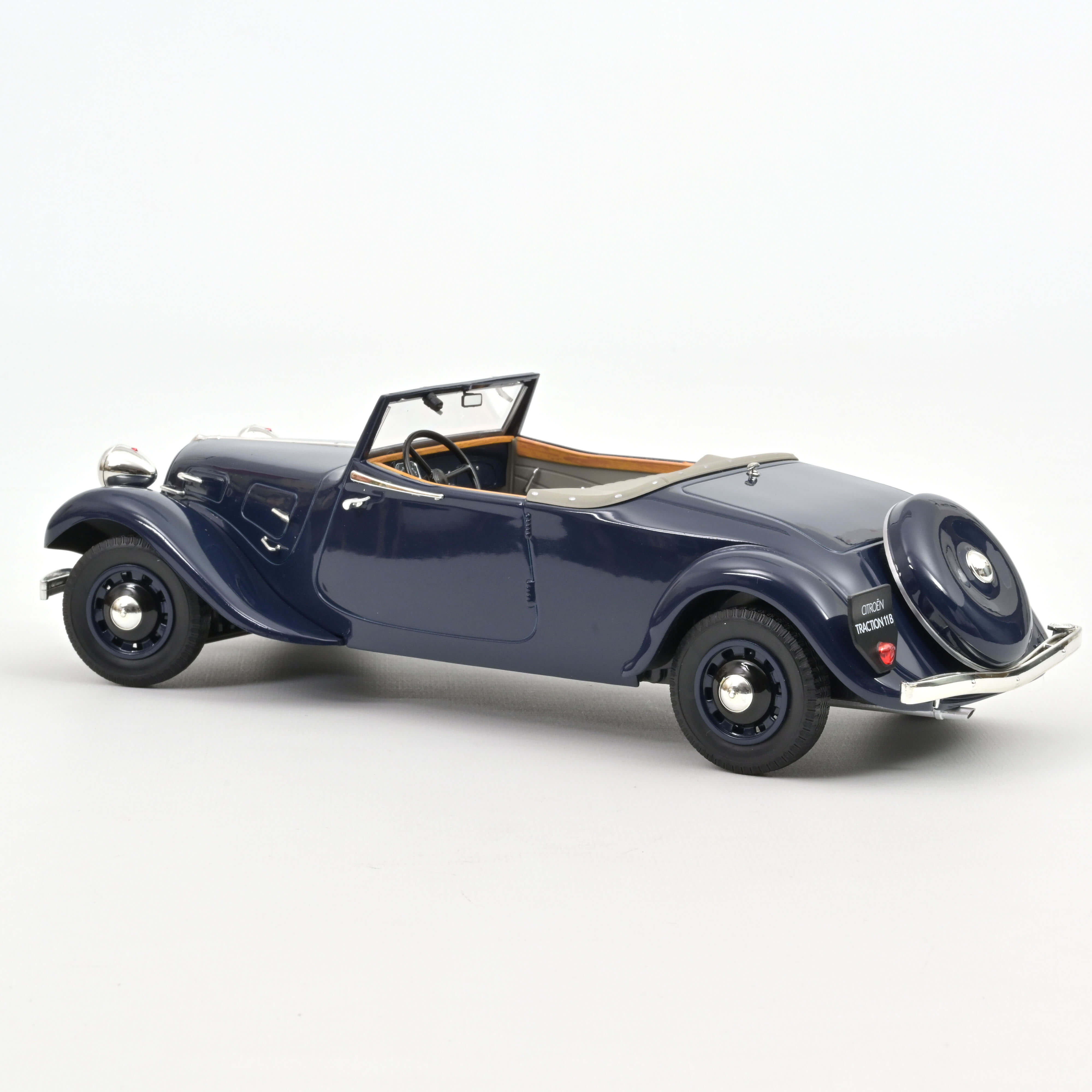 norev-citro-n-traction-cabriolet-1938-modellino-auto-1-18-blu-scuro image 4