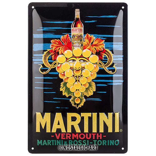 nostalgic-art-martini-vermouth-grapes-targa-in-metallo-20x30-cm-2 image 1