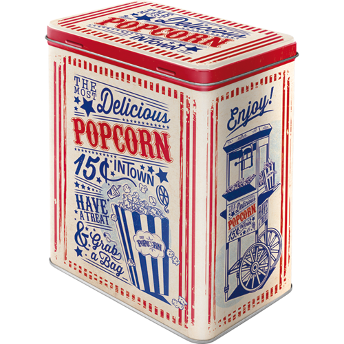 nostalgic-art-popcorn-scatola-in-metallo-grande-3-litri image 1