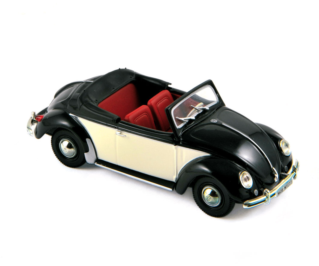 norev-vw-hebm-ller-cabriolet-1949-modellino-1-43-nero-beige image 1