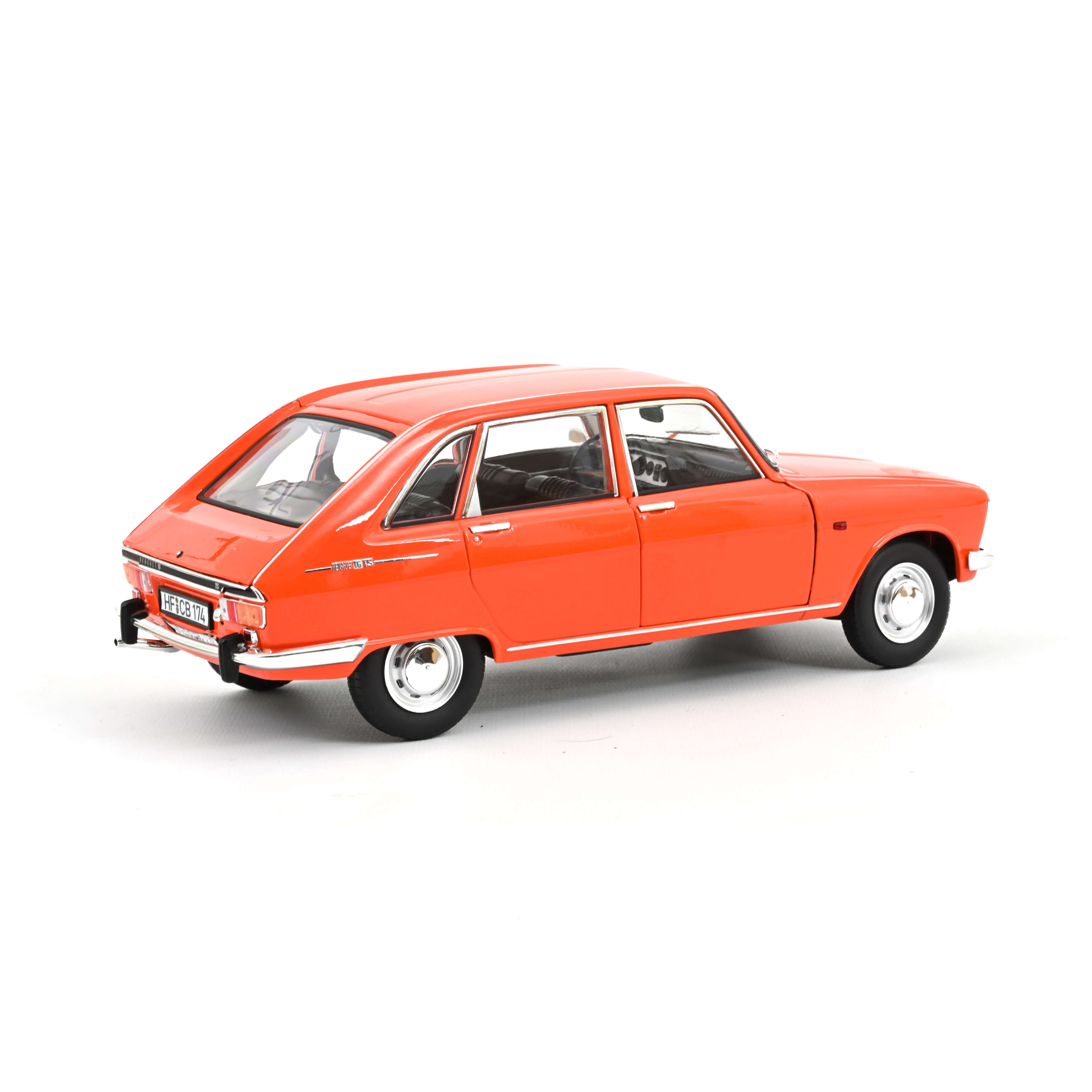 norev-renault-16-ts-1972-1-18-arancione-modellino-auto-d-epoca-da-collezione image 3