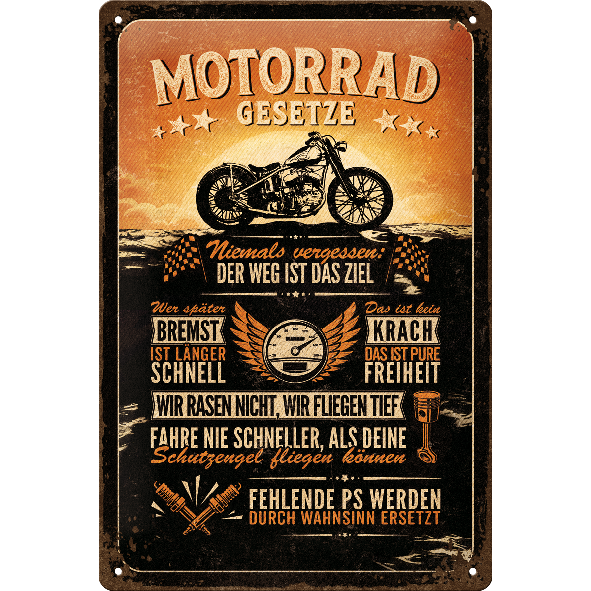 nostalgic-art-motorrad-gesetze-insegna-in-metallo-20-x-30-cm image 1