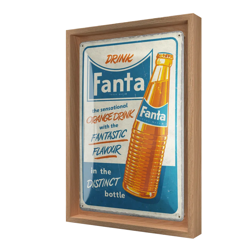 nostalgic-art-fanta-sensational-orange-drink-quadro-n-frame-m-edition-24x33-5-cm image 1