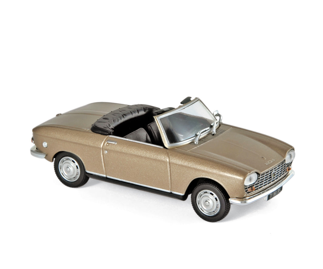 norev-peugeot-204-cabriolet-1967-beige-metallizzato-modellino-1-43 image 1
