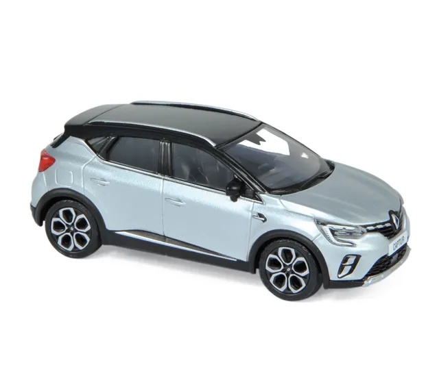 norev-renault-captur-2020-modellino-suv-1-43-argento-e-tetto-nero image 1