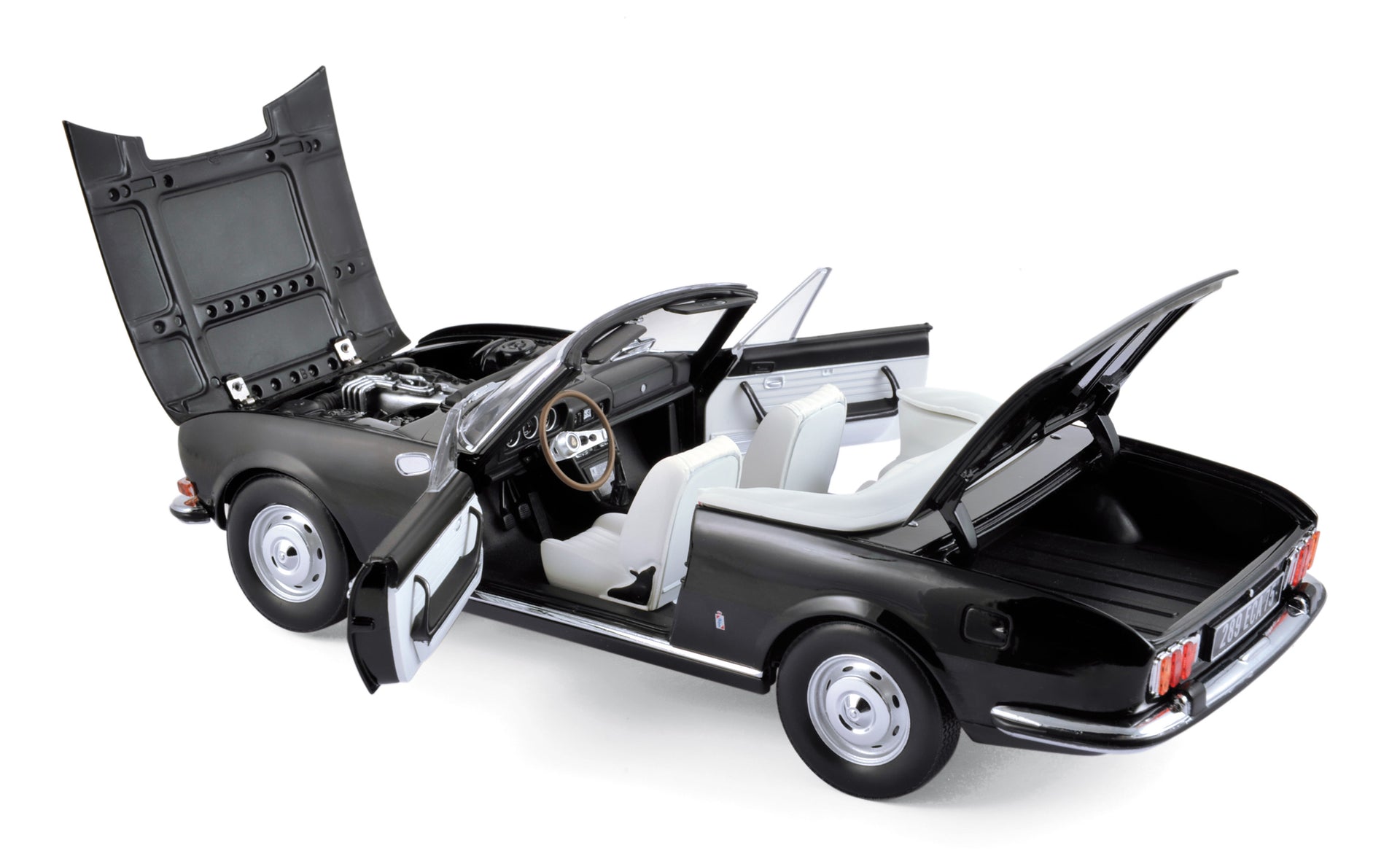 norev-peugeot-504-cabrio-1971-nero-modellino-auto-1-18 image 1