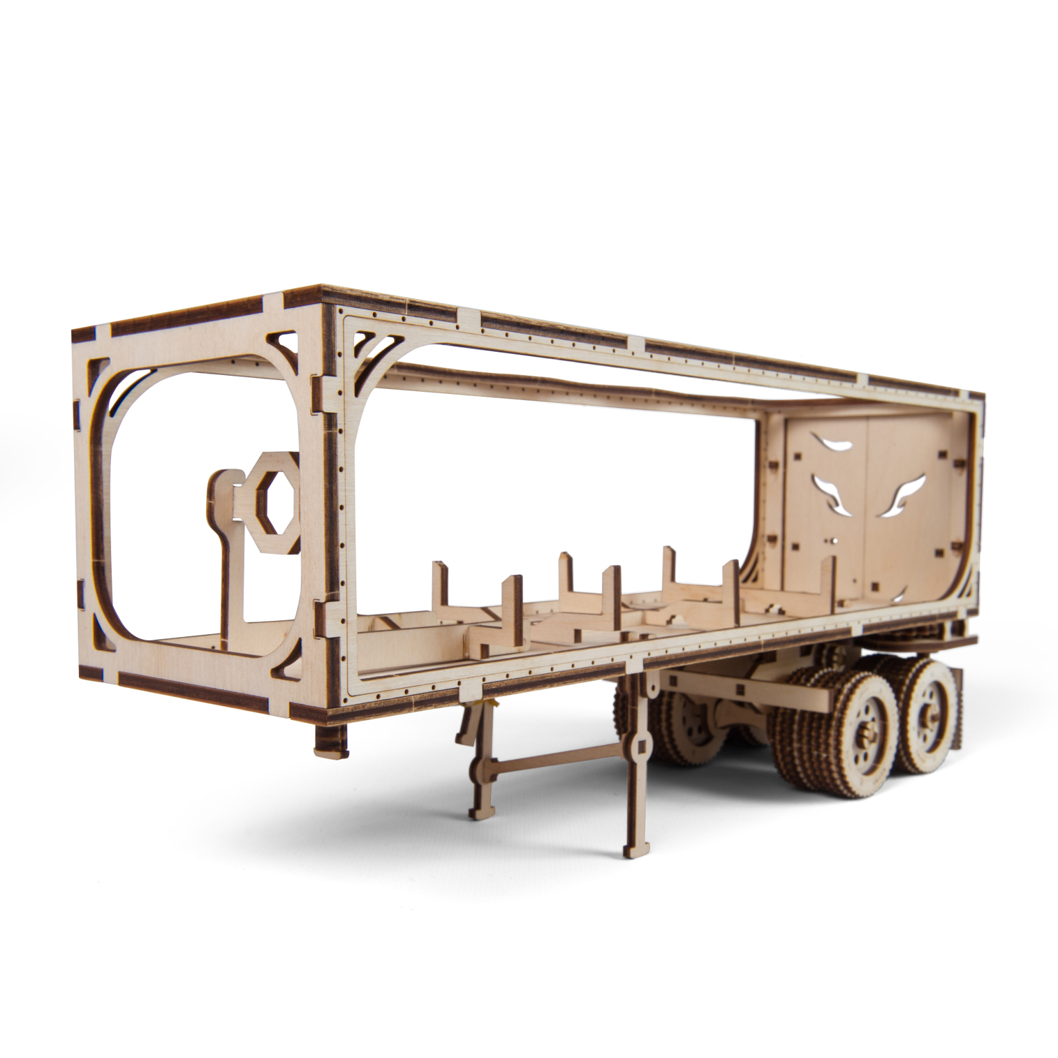 ugears-heavy-boy-truck-vm-03-trailer-rimorchio-meccanico-in-legno-da-costruire image 2