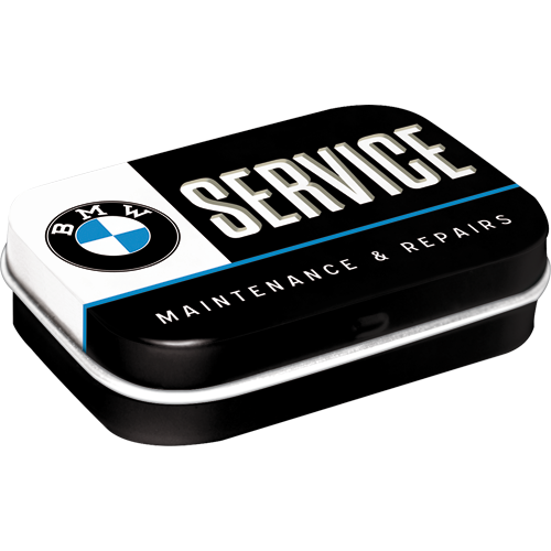 nostalgic-art-bmw-service-scatola-tascabile-per-mentine-6x4x1-6-cm image 1