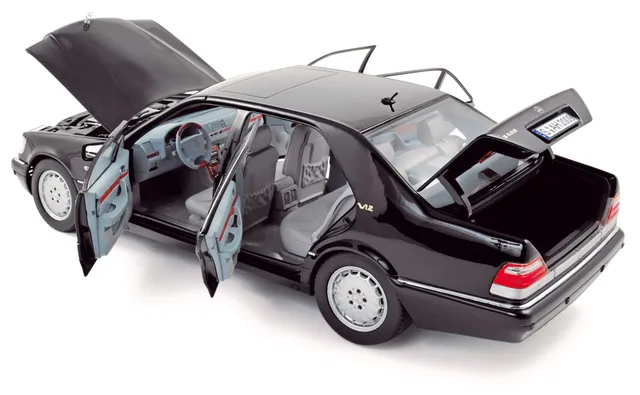 norev-mercedes-benz-s600-1997-bornit-metallizzato-1-18 image 1