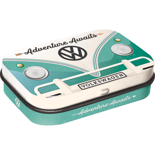 nostalgic-art-vw-bulli-adventure-awaits-scatola-tascabile-con-mentine-volkswagen image 1