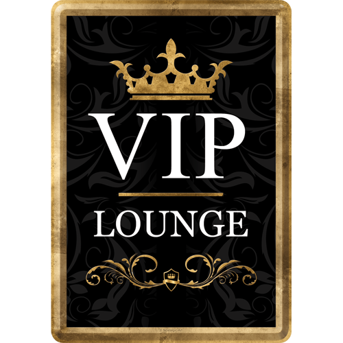 nostalgic-art-vip-lounge-metal-card-10x14-cm image 1